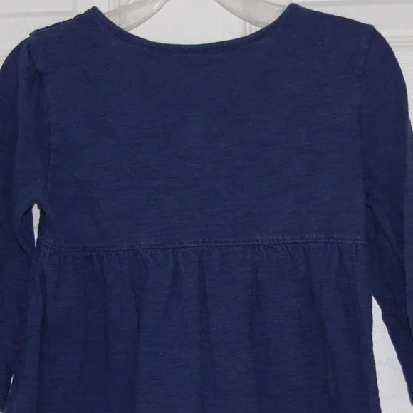 Old Navy Girls Size 8, Navy Crochet-Robe Tunic Top, 100% Cotton - Picture 3 of 3
